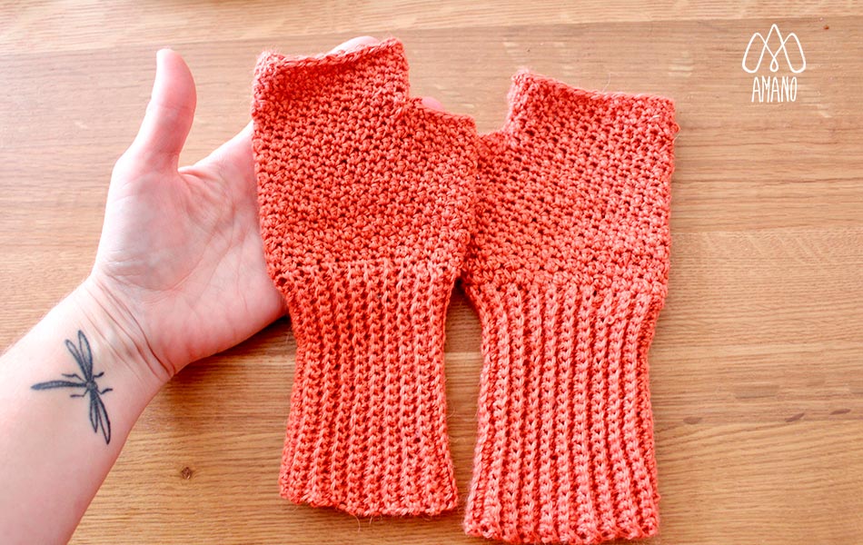 Cómo tejer mitones a crochet